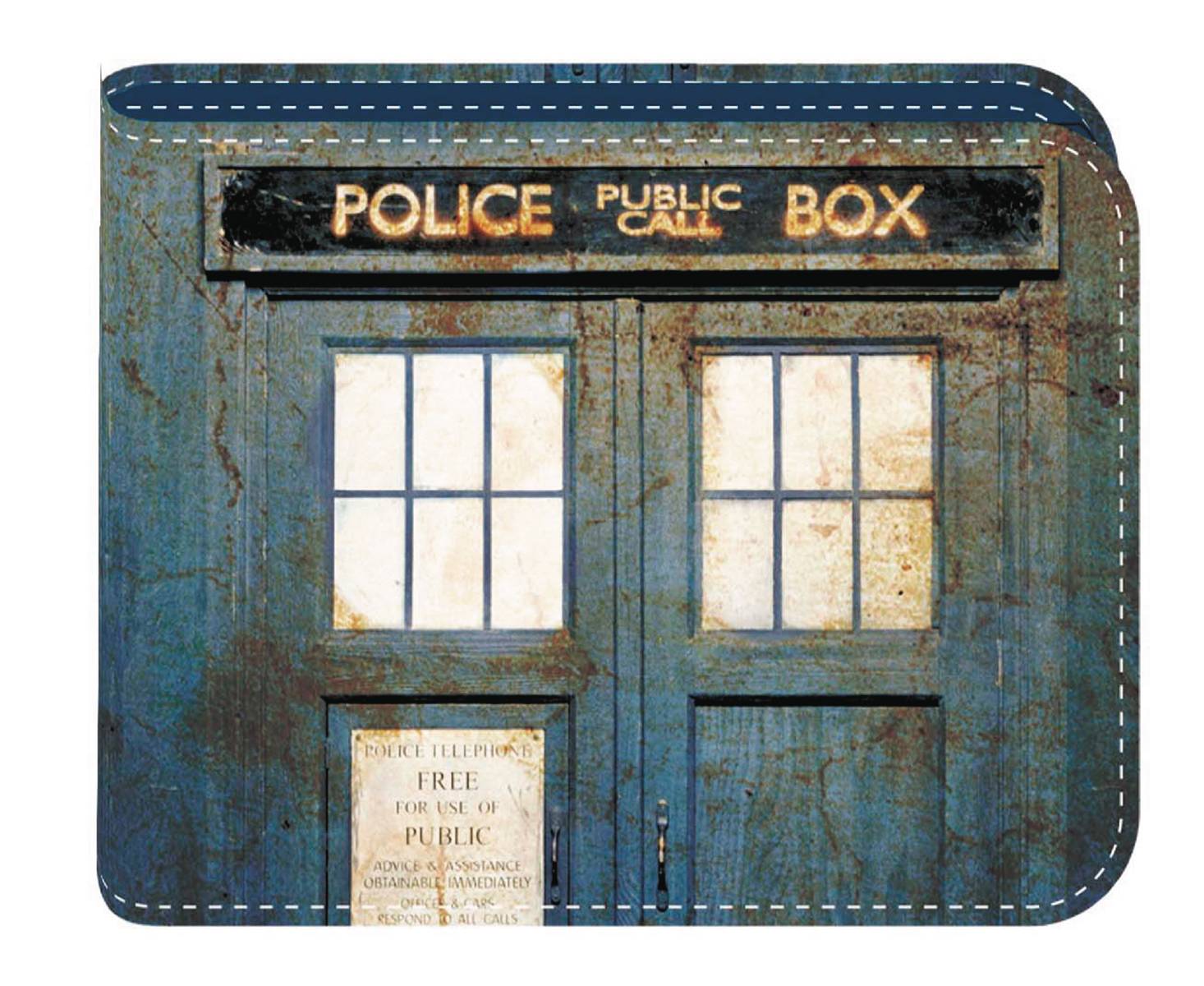 Doctor Who Distressed Tardis Wallet