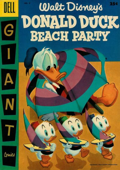 Walt Disney's Donald Duck Beach Party #3-Fine (5.5 – 7)