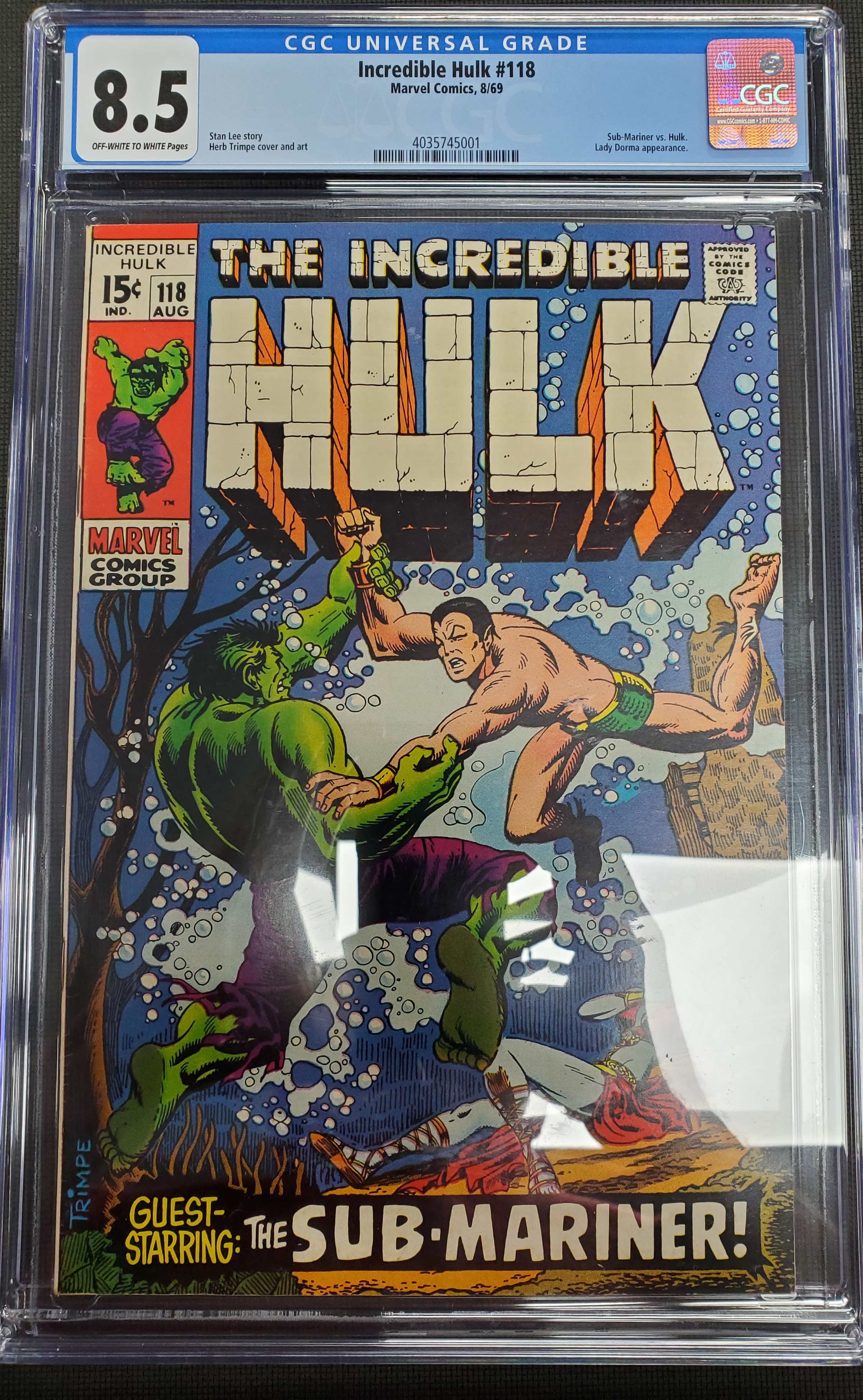 Incredible Hulk #118 Cgc 8.5