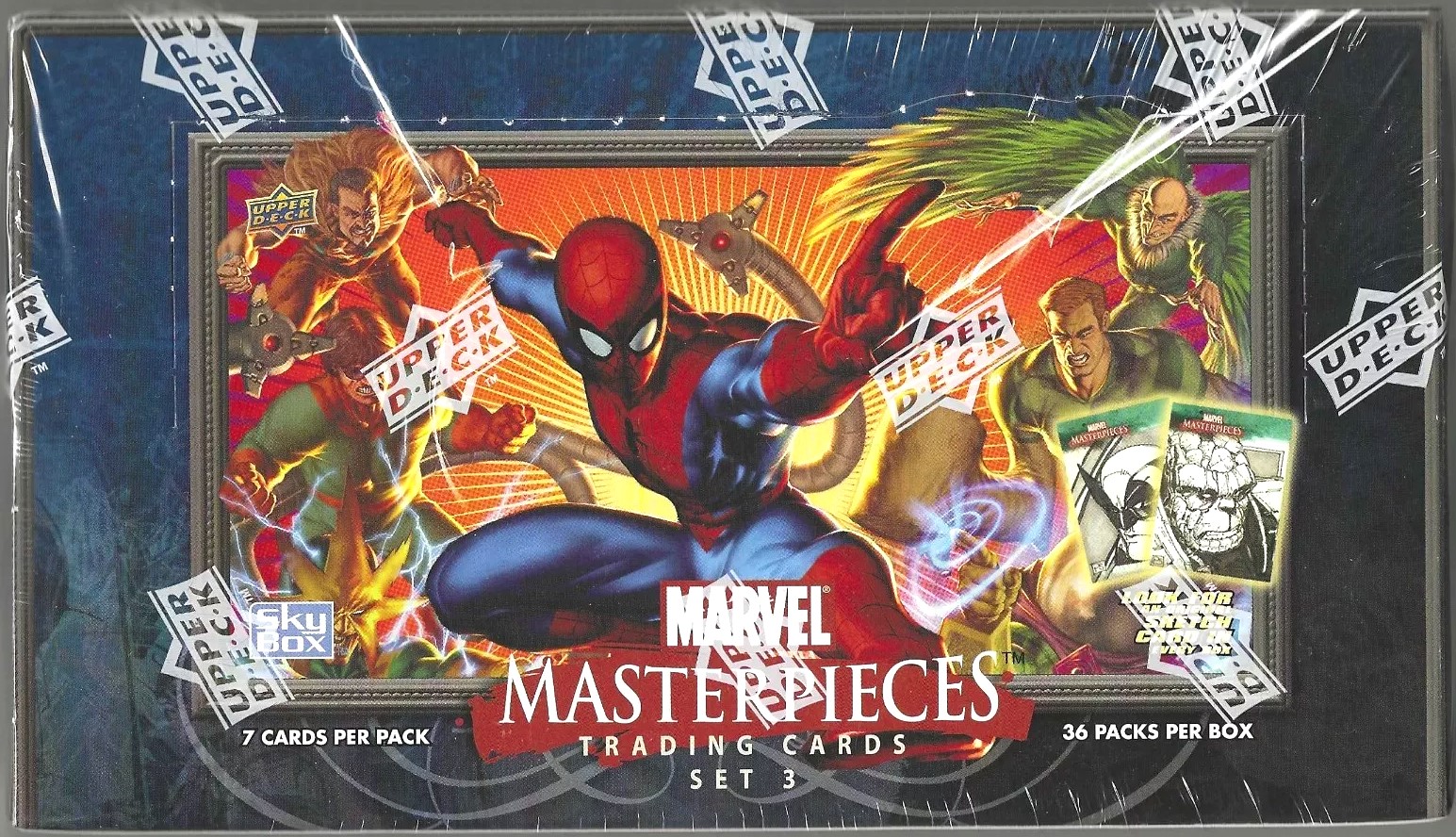 Marvel Masterpieces Set 3 Trading Cards Box
