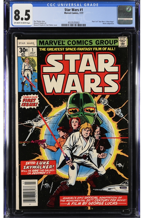 Star Wars #1 1st Printing Cgc 8.5 1977 Marvel