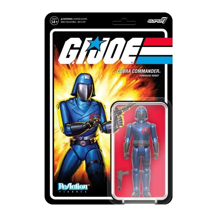 Reaction GI Joe Wave 7 Cobra Commander Funhouse Robot Fig 