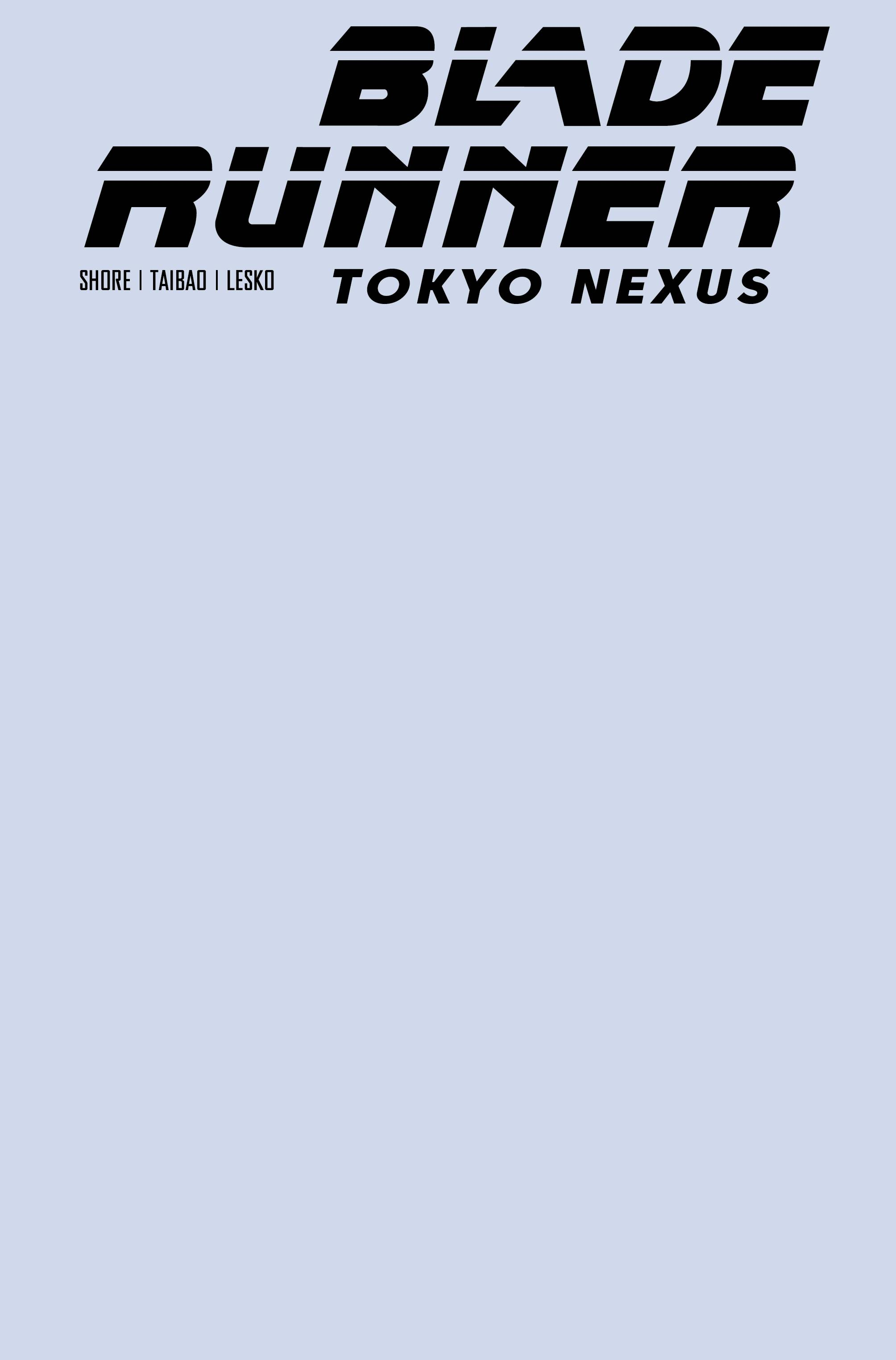 Blade Runner Tokyo Nexus #1 Cover F Color Blank Sketch (Mature) (Of 4)