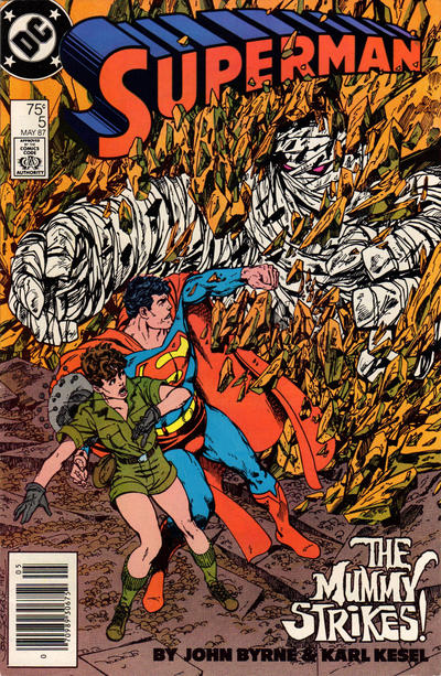 Superman #5 (1987) [Newsstand]-Fine (5.5 – 7)