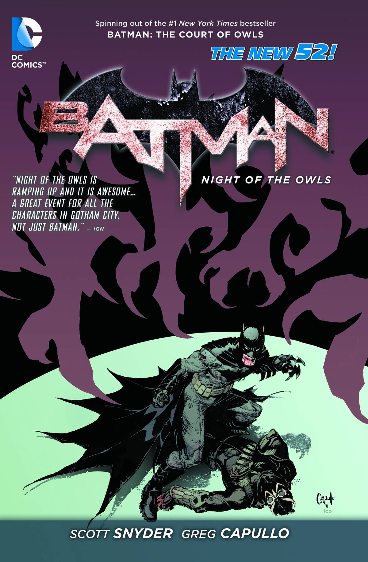 Batman Night of the Owls Graphic Novel (New 52)