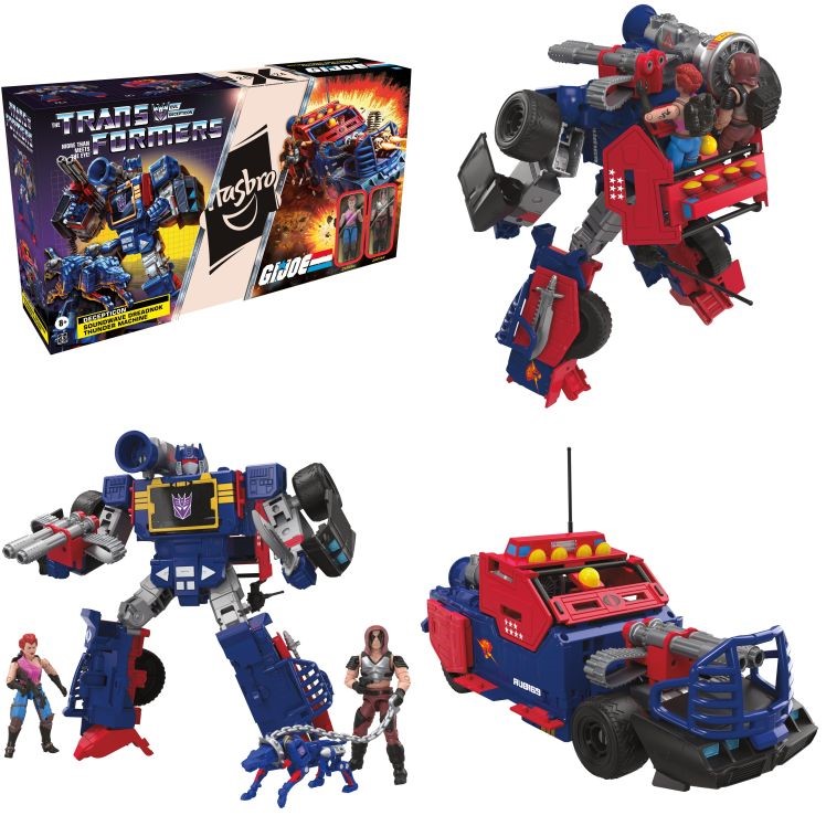 Transformers X G.I. Joe Soundwave Dreadnok Thunder Machine With Zartan & Zarana