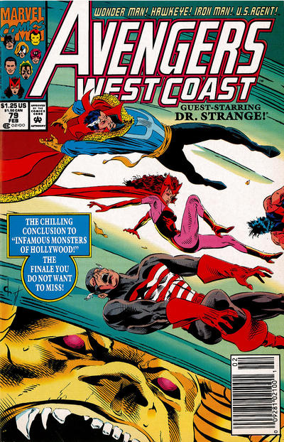 Avengers West Coast #79 [Newsstand]-Good (1.8 – 3)