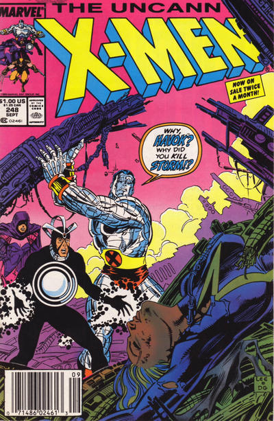 The Uncanny X-Men #248 [Newsstand]-Fine (5.5 – 7)