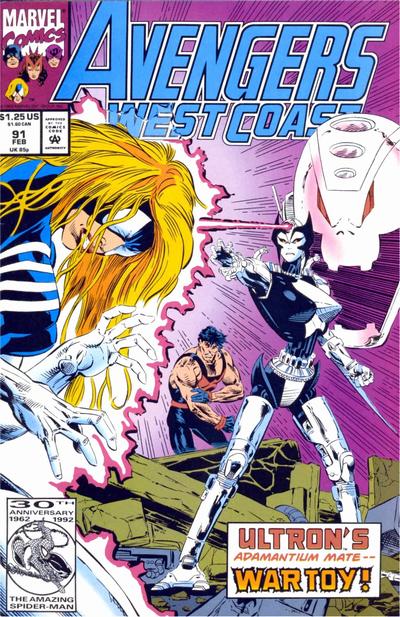 Avengers West Coast #91 [Direct]-Fine (5.5 – 7)