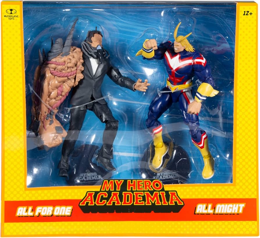 My Hero Academia All Might Vs All for One 2 Pack Action Figure Case