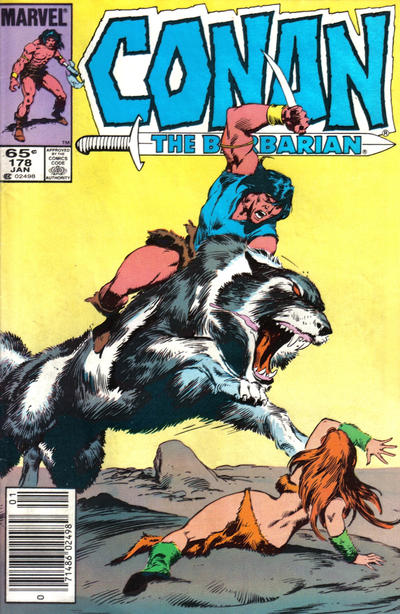 Conan The Barbarian #178 [Newsstand]-Good (1.8 – 3)