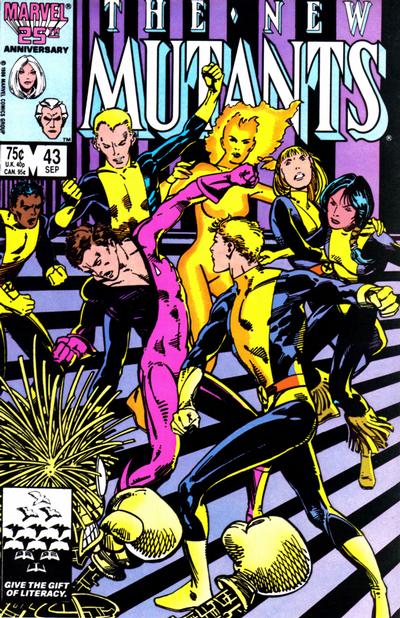 The New Mutants #43 [Direct]-Very Fine (7.5 – 9)