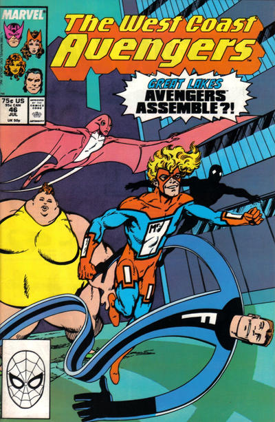 West Coast Avengers #46 [Direct]-Near Mint (9.2 - 9.8)