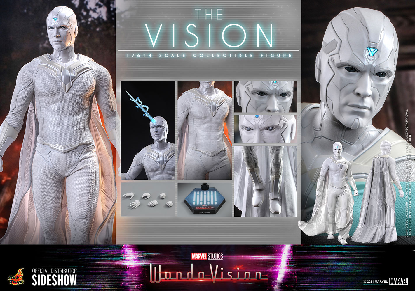 The Vision (White Version) Sixth Scale Figure By Hot Toys