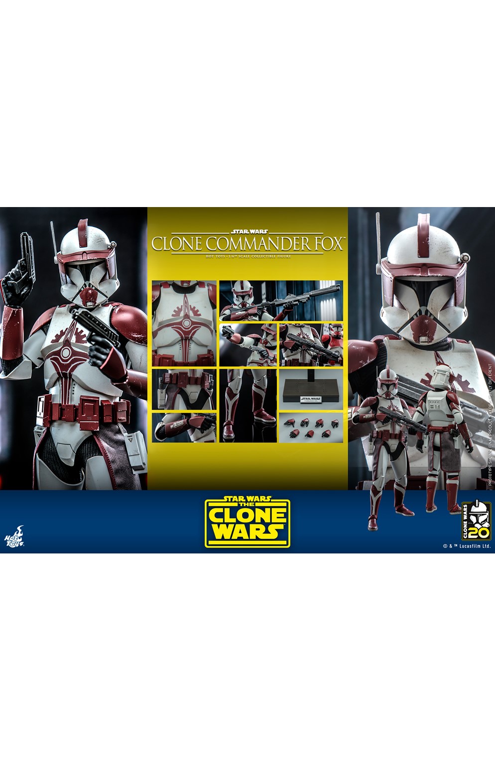Clone Commander Fox Star Wars Sixth Scale Figure