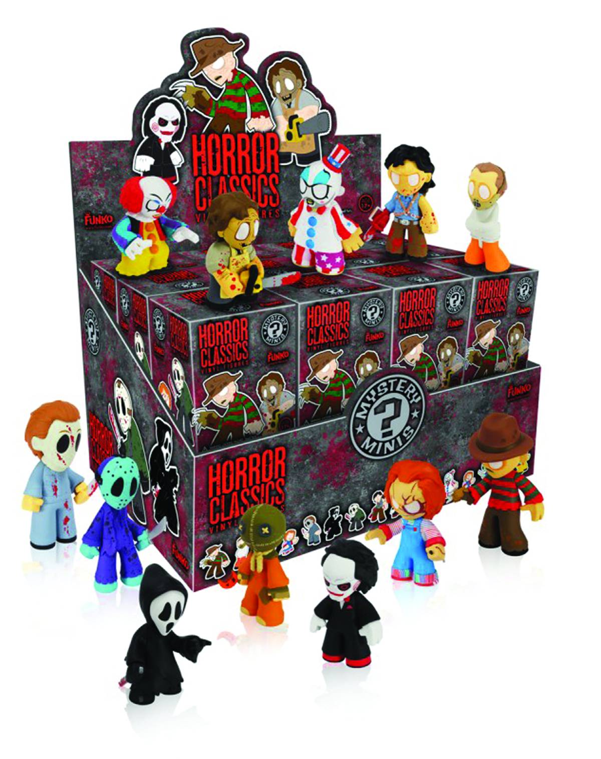 Horror Mystery Minis 24 Piece Blind Mystery Box Display