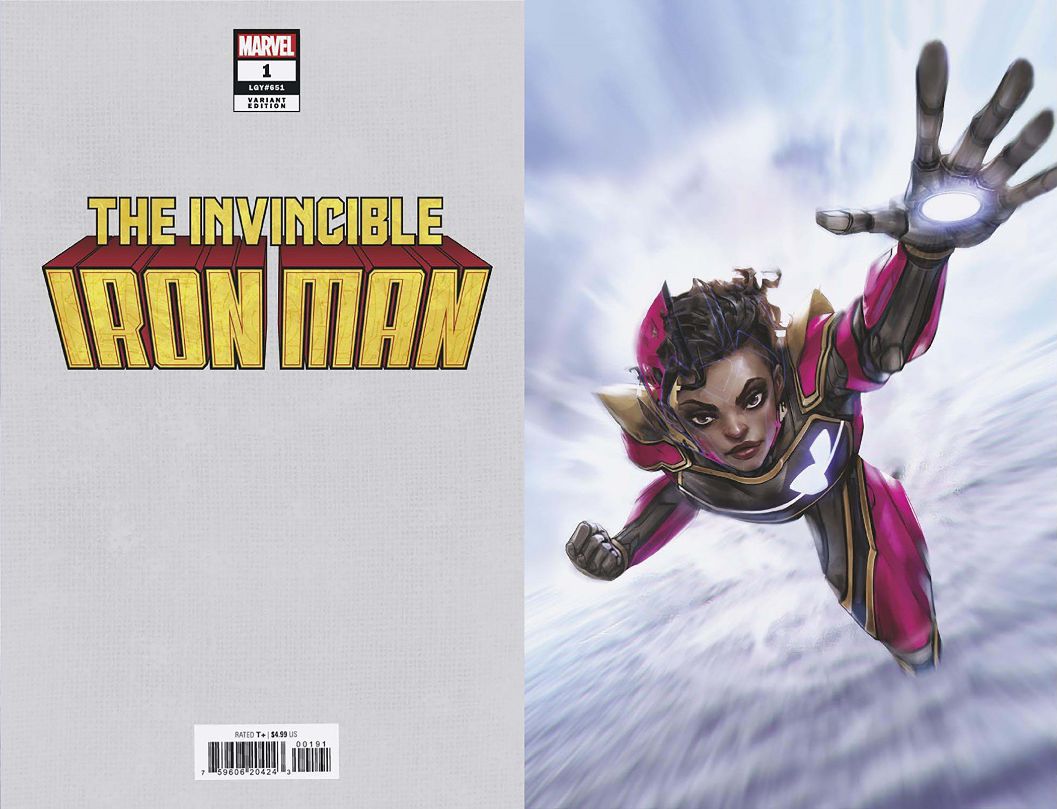 Invincible Iron Man #1 1 for 100 Incentive Tao Virgin Variant (2022)