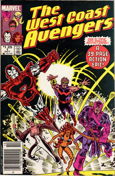 West Coast Avengers #1 [Newsstand] - Fn/Vf 7.0