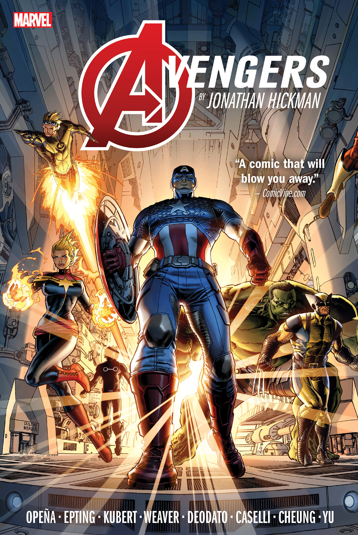 Avengers By Jonathan Hickman Omnibus Hardcover Volume 1 Weaver Cover (2023 Printing)