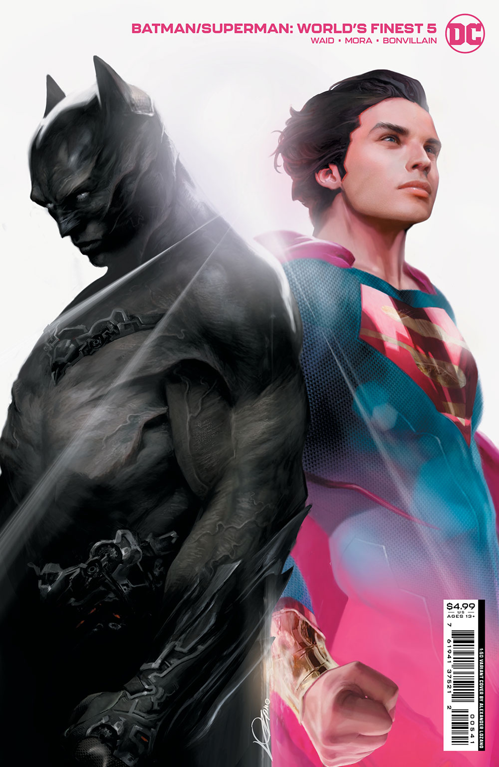 Batman Superman Worlds Finest #5 Cover D 1 For 50 Incentive Alexander Lozano Card Stock Variant