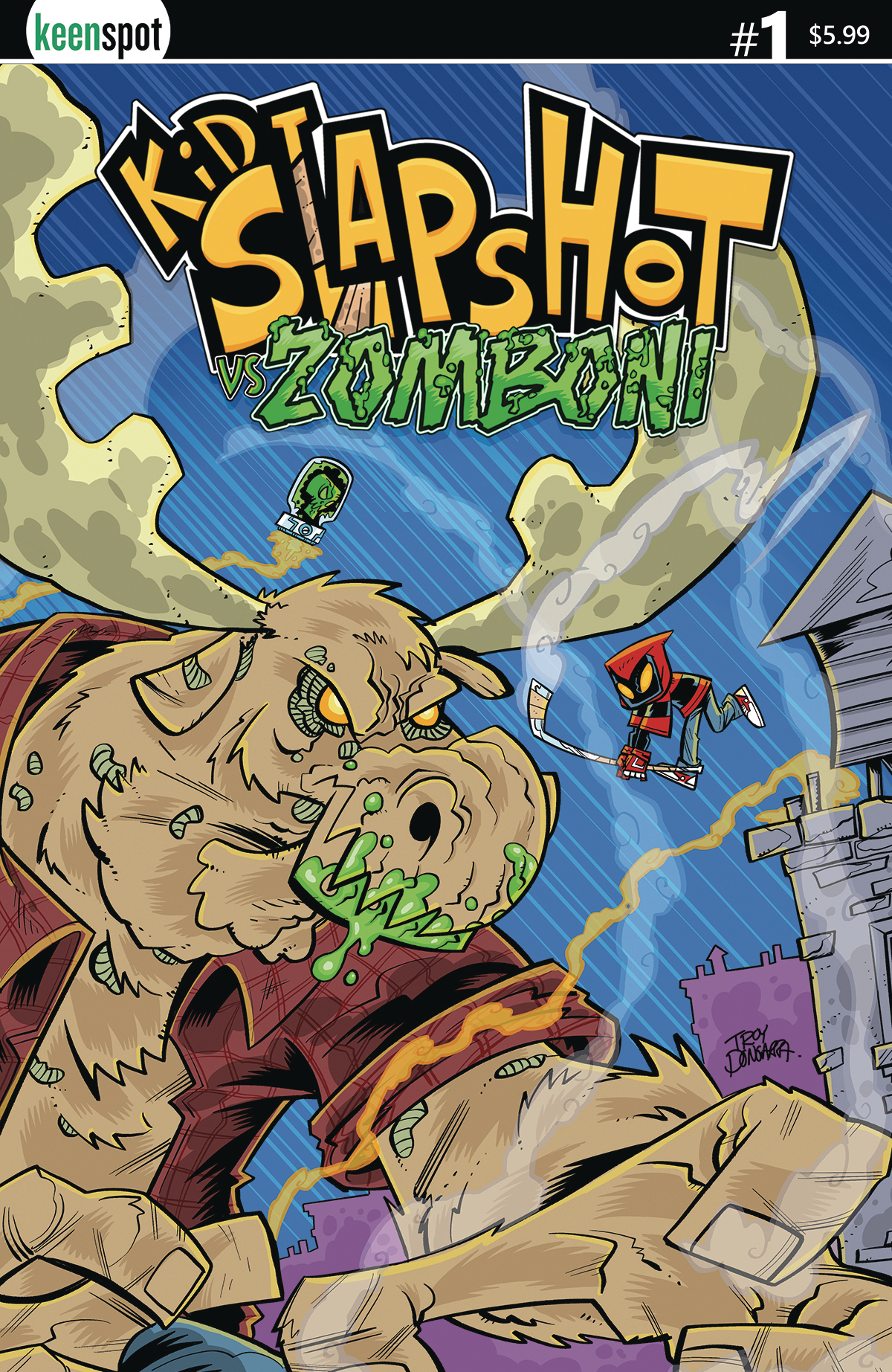 Kid Slapshot Vs Zomboni #2 Cover A Dongarra