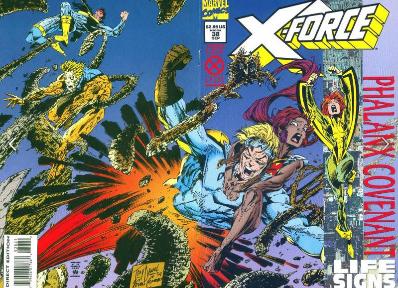 X-Force #38 [Foil-Enhanced Cover]-Fine (5.5 – 7)