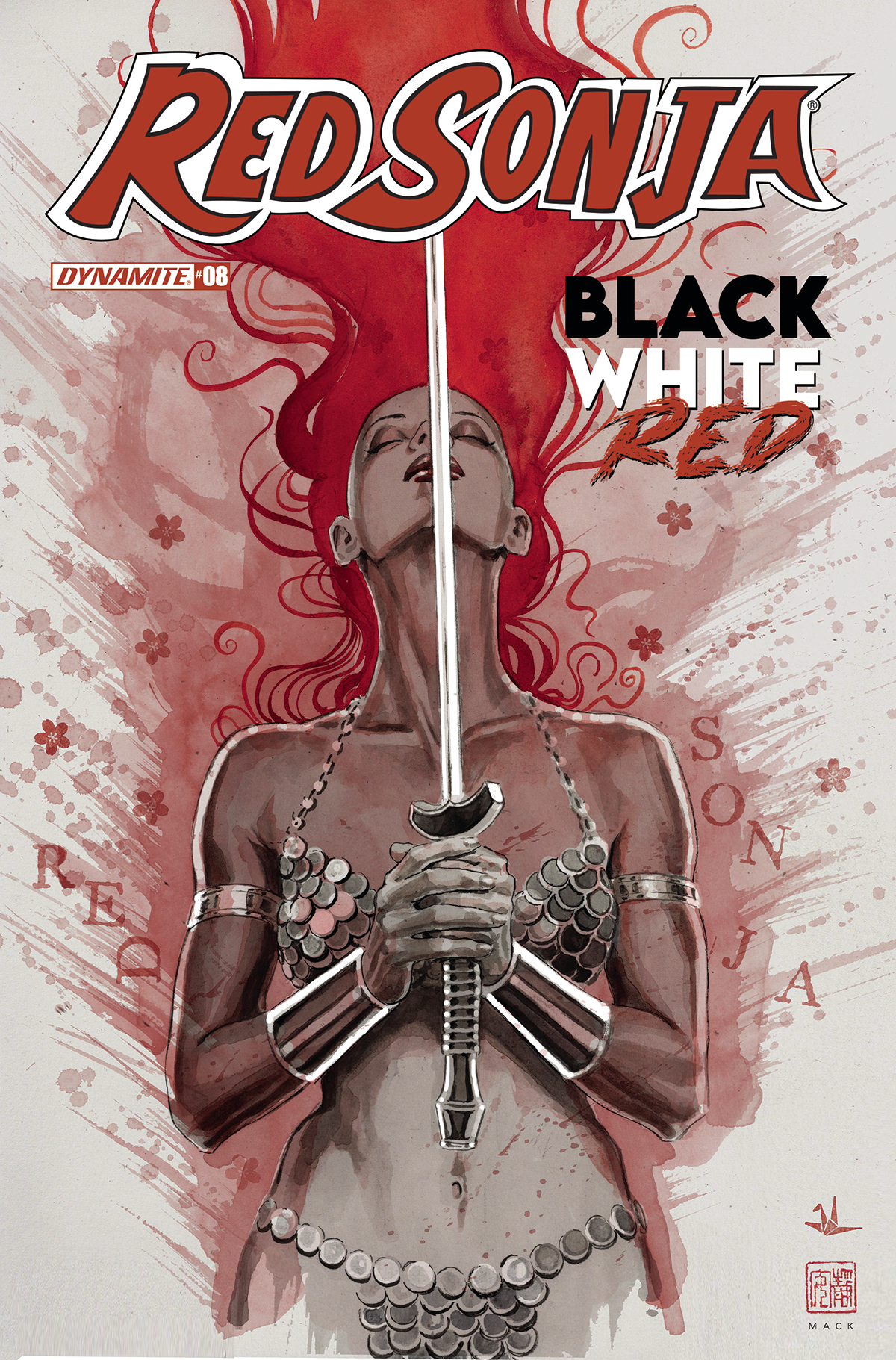 Red Sonja Black White Red #8 Cover A Mack