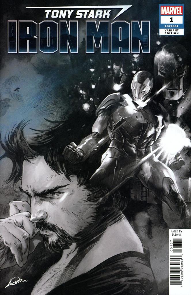 Tony Stark Iron Man #1 Party Sketch Variant Alexander Lozano, Valerio Schiti (2018)