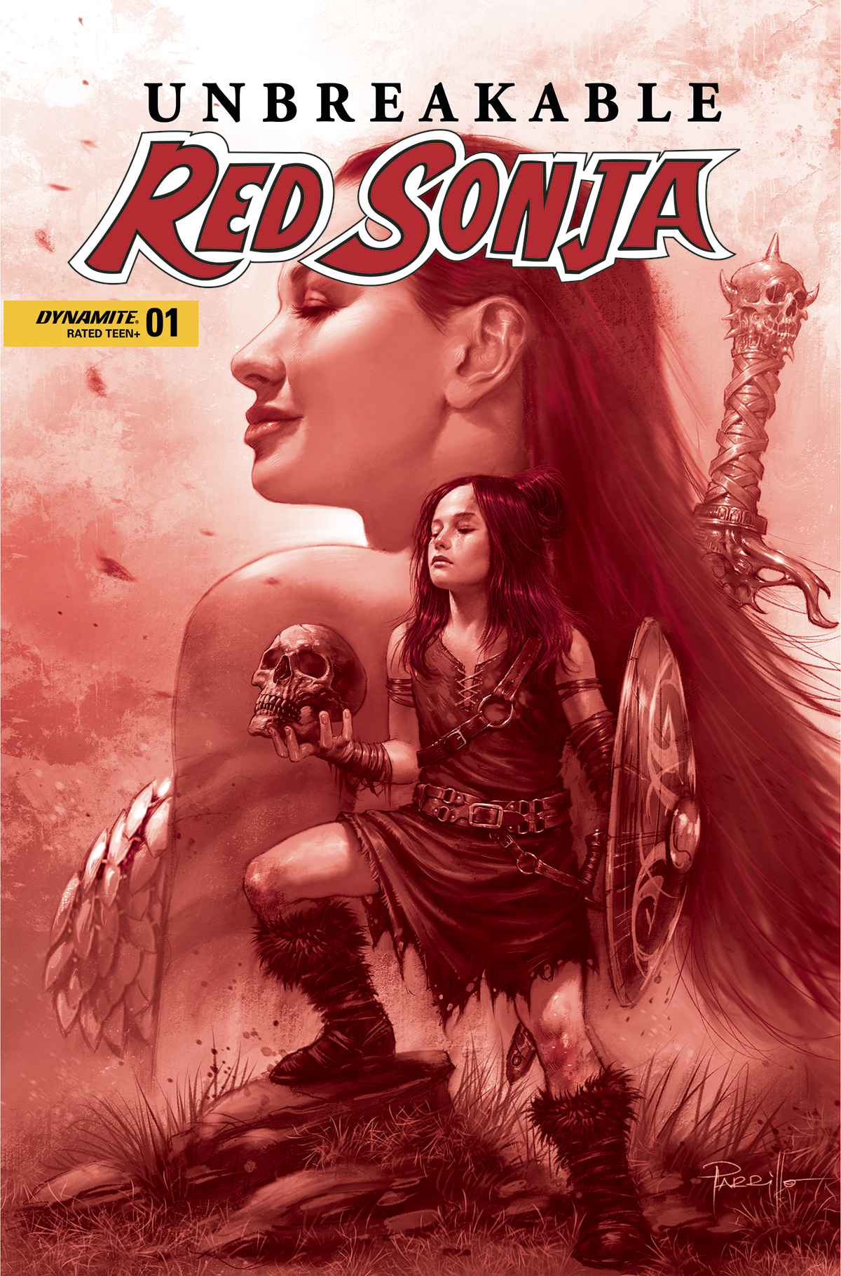 Unbreakable Red Sonja #1 Cover H 1 for 10 Incentive Parrillo Tint