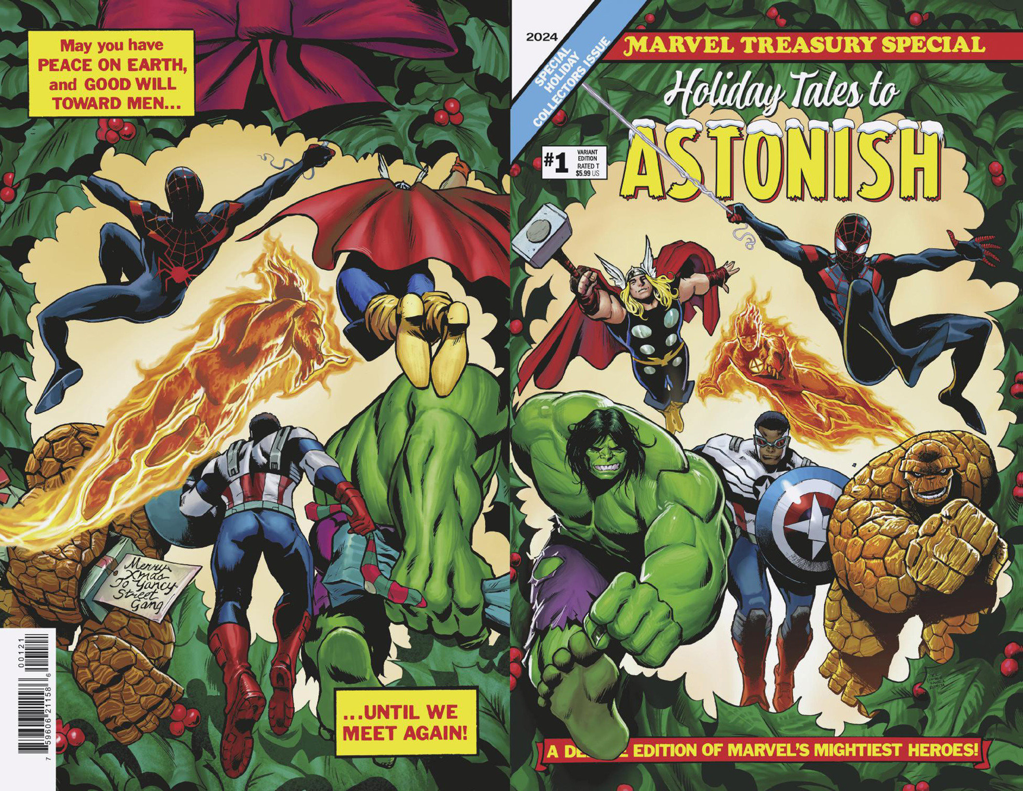 Marvel Holiday Tales to Astonish #1 Lee Garbett Wraparound Homage Variant