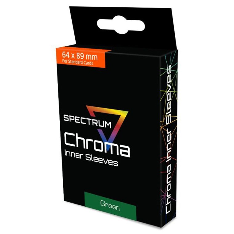 Spectrum Chroma Standard Size (64X89mm) Inner Sleeves - Green (100)
