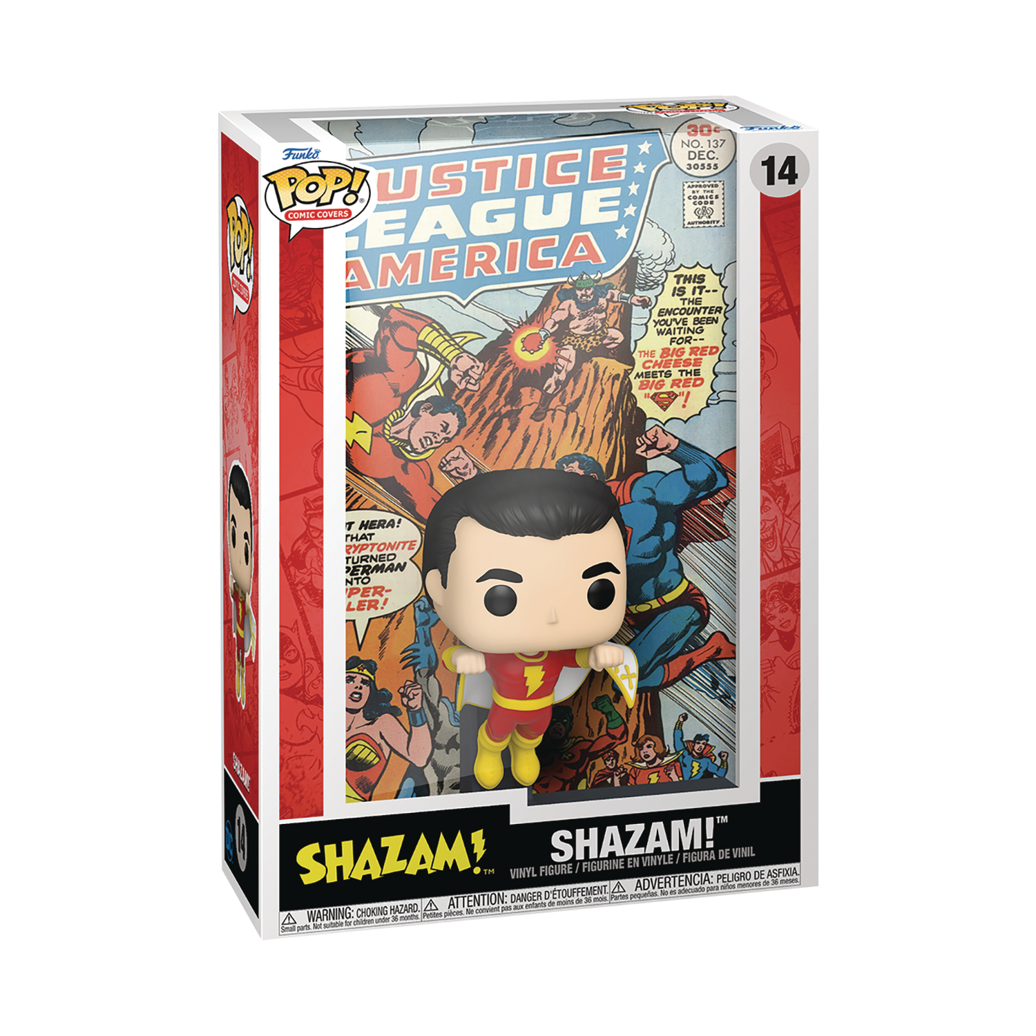 Shazam Pop! Comic Cover Figure With Case