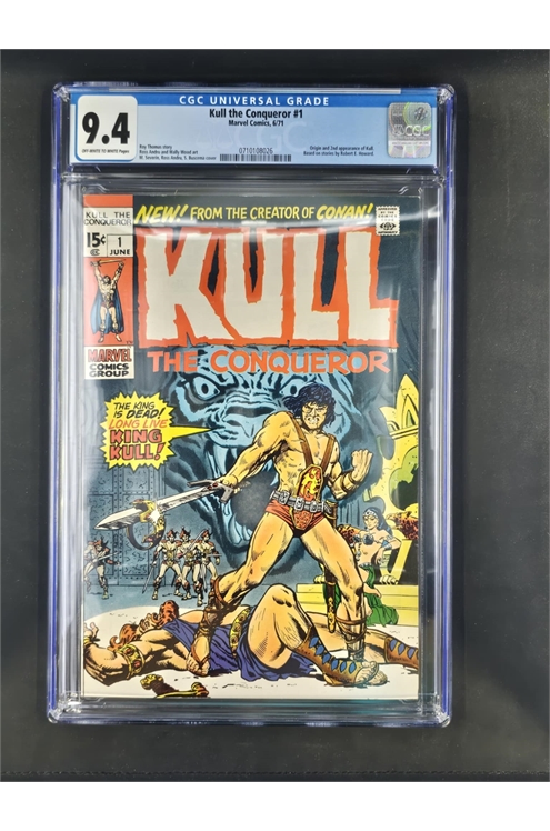 Kull The Conqueror #1 Cgc 9.4