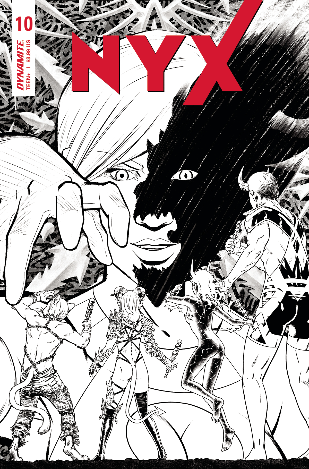 NYX #10 Cover E 1 for 10 Incentive Lopez Black & White