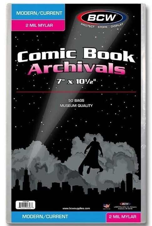 Current/Modern Comic Mylar Archivals - 2 MIL (50 count)