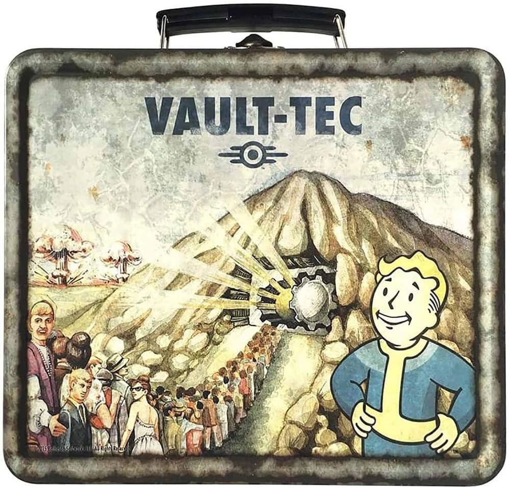 Fallout Vault-Tec Weathered Tin Tote Prop Replica