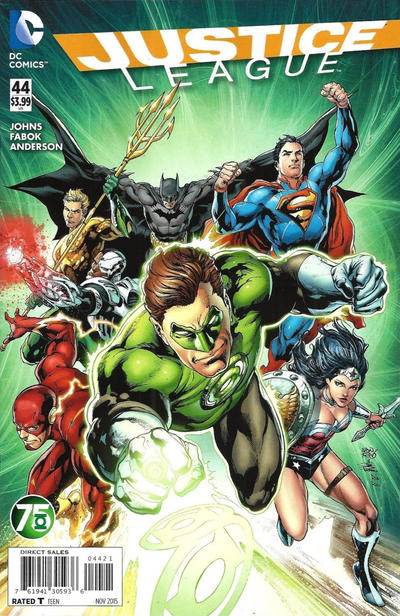Justice League #44 Green Lantern 75 Variant Edition (2011)