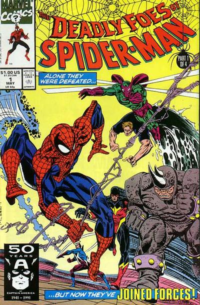 Deadly Foes of Spider-Man #1 [Direct](1991)-Very Fine (7.5 – 9)