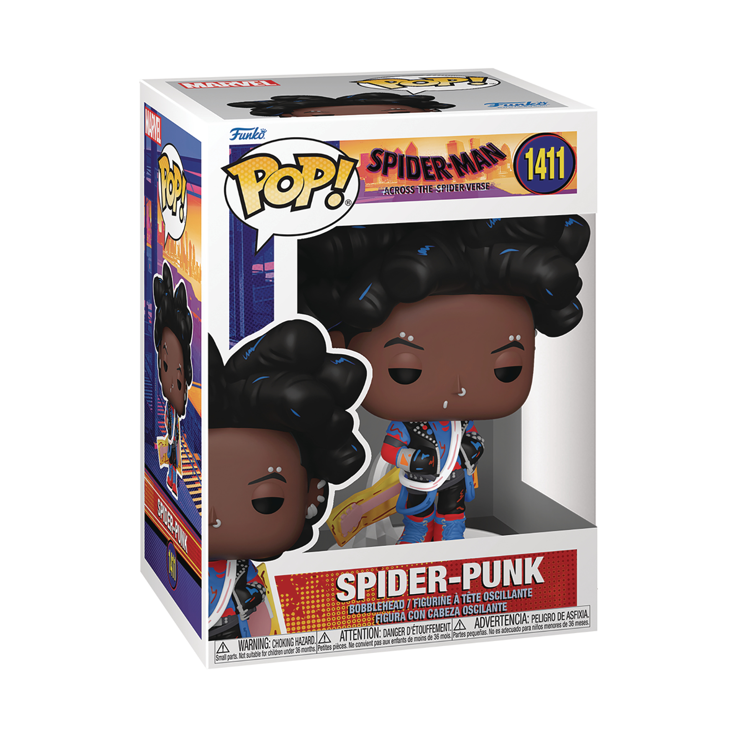 Spider-Man: Across The Spider-Verse Spider-Punk Unmasked Funko Pop! Vinyl Figure #1411