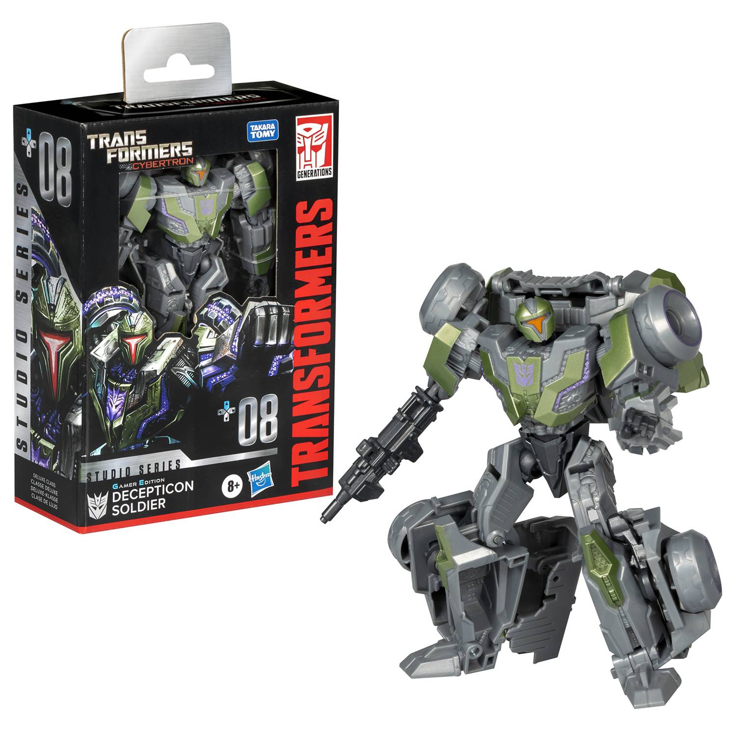 Transformers Studio Series Deluxe WFC Gamer Edition Decepticon Soldier Action Figure