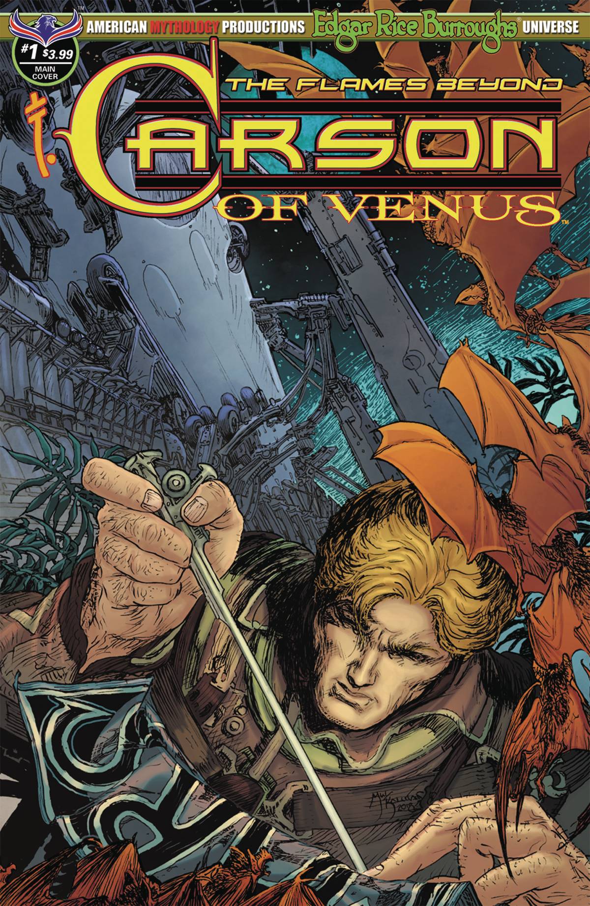 Carson of Venus Flames Beyond #1 Legendary Kaluta Cover