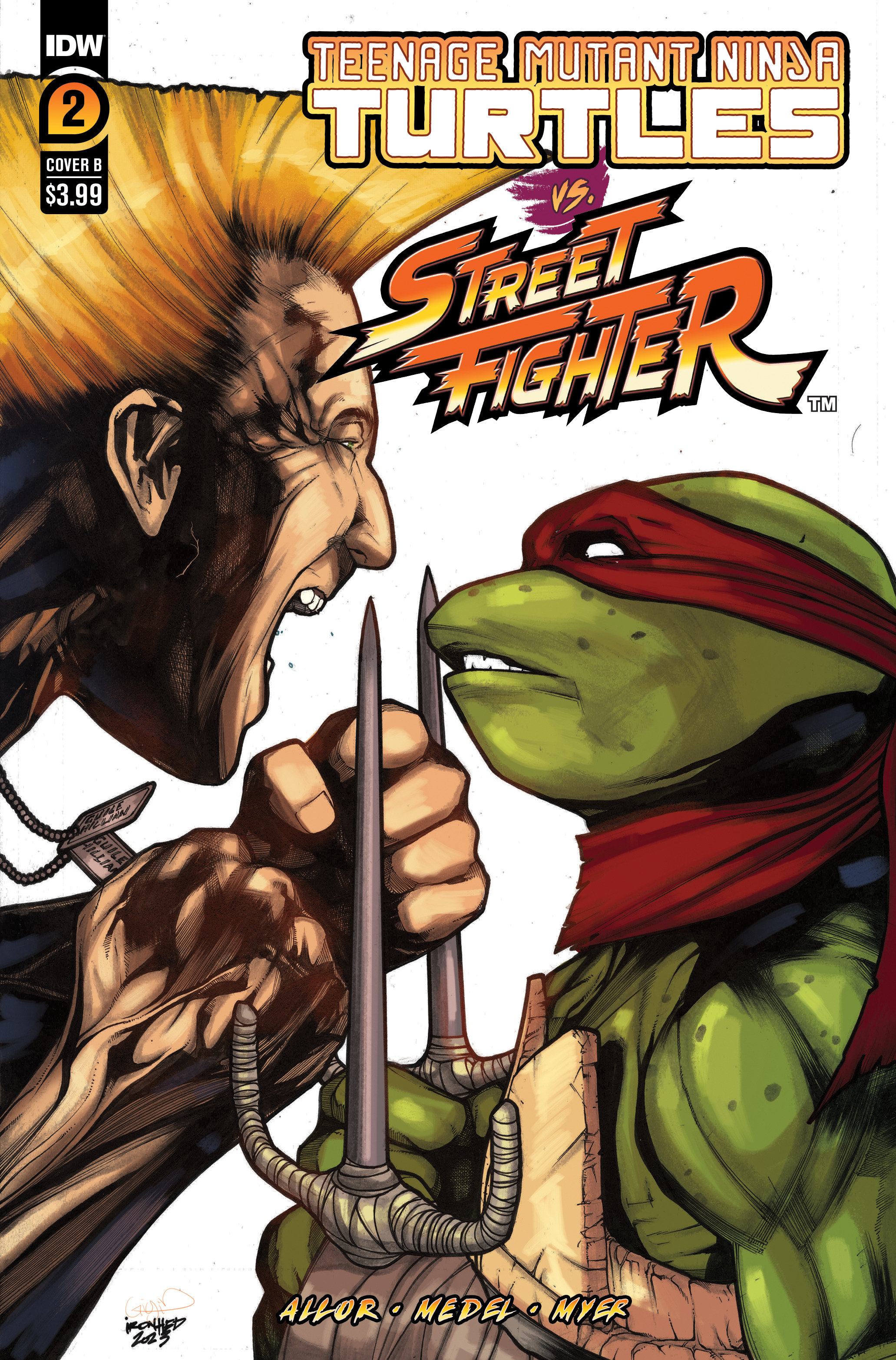 Teenage Mutant Ninja Turtles Vs. Street Fighter #2 Cover B Sanchez
