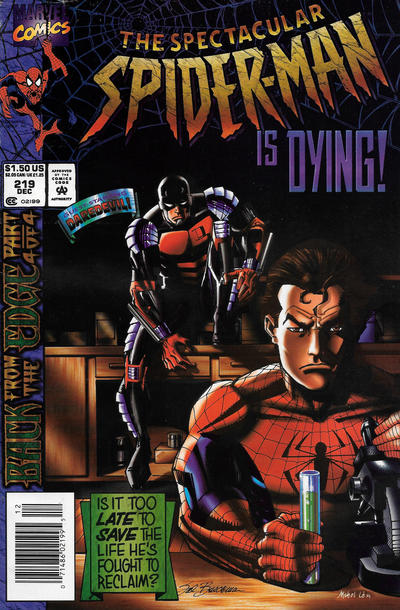 The Spectacular Spider-Man #219 [Newsstand] - Fn+ 