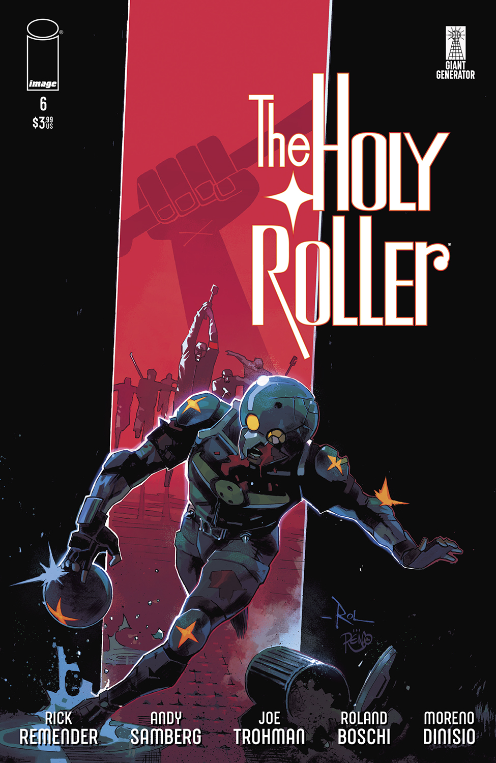 Holy Roller #6 Cover A Roalnd Boschi & Moreno Dinisio (Of 9)