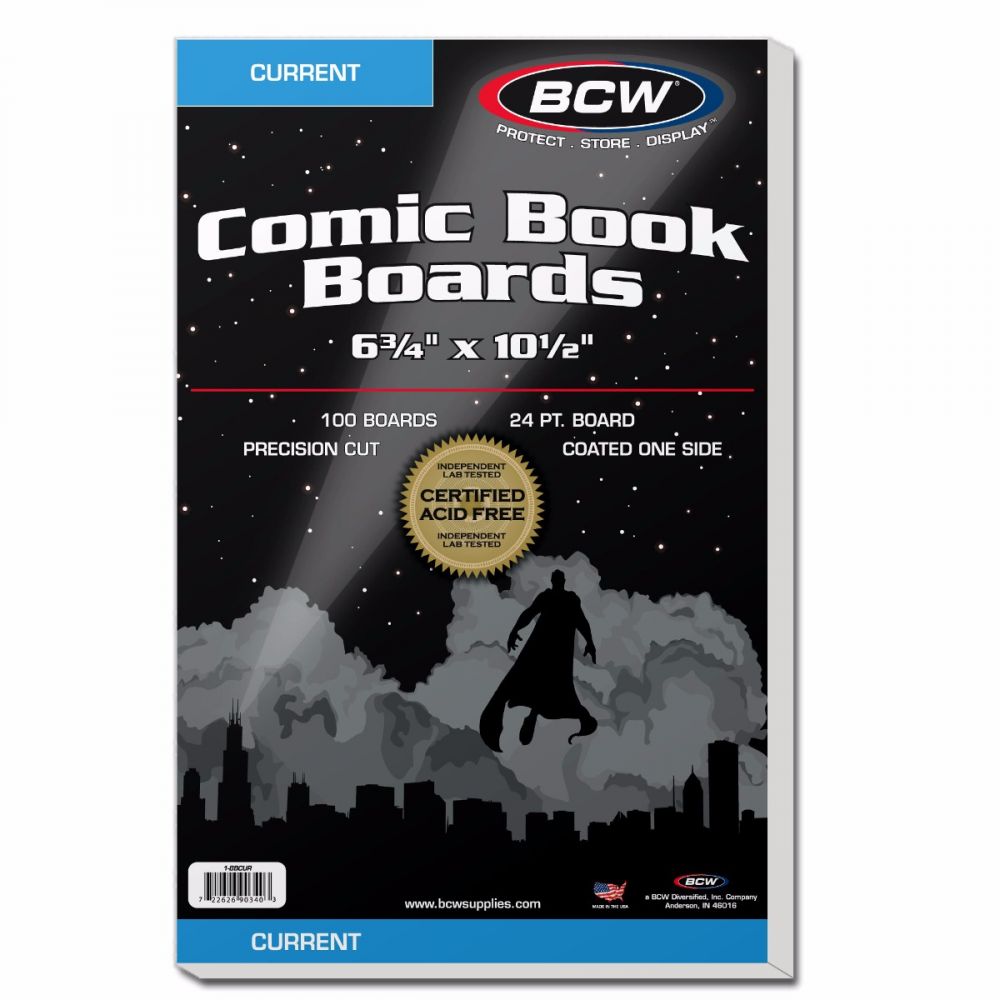 BCW Current Comic Book Boards (100 Count)