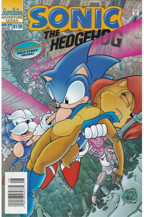 Sonic The Hedgehog #37 [Newsstand]-Very Fine