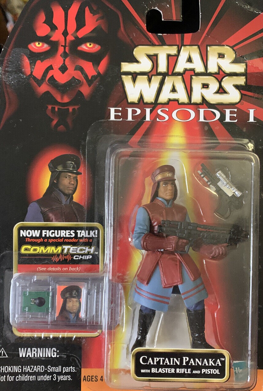 Star Wars 1999 Epsiode 1 Commtech Captain Panaka Figure