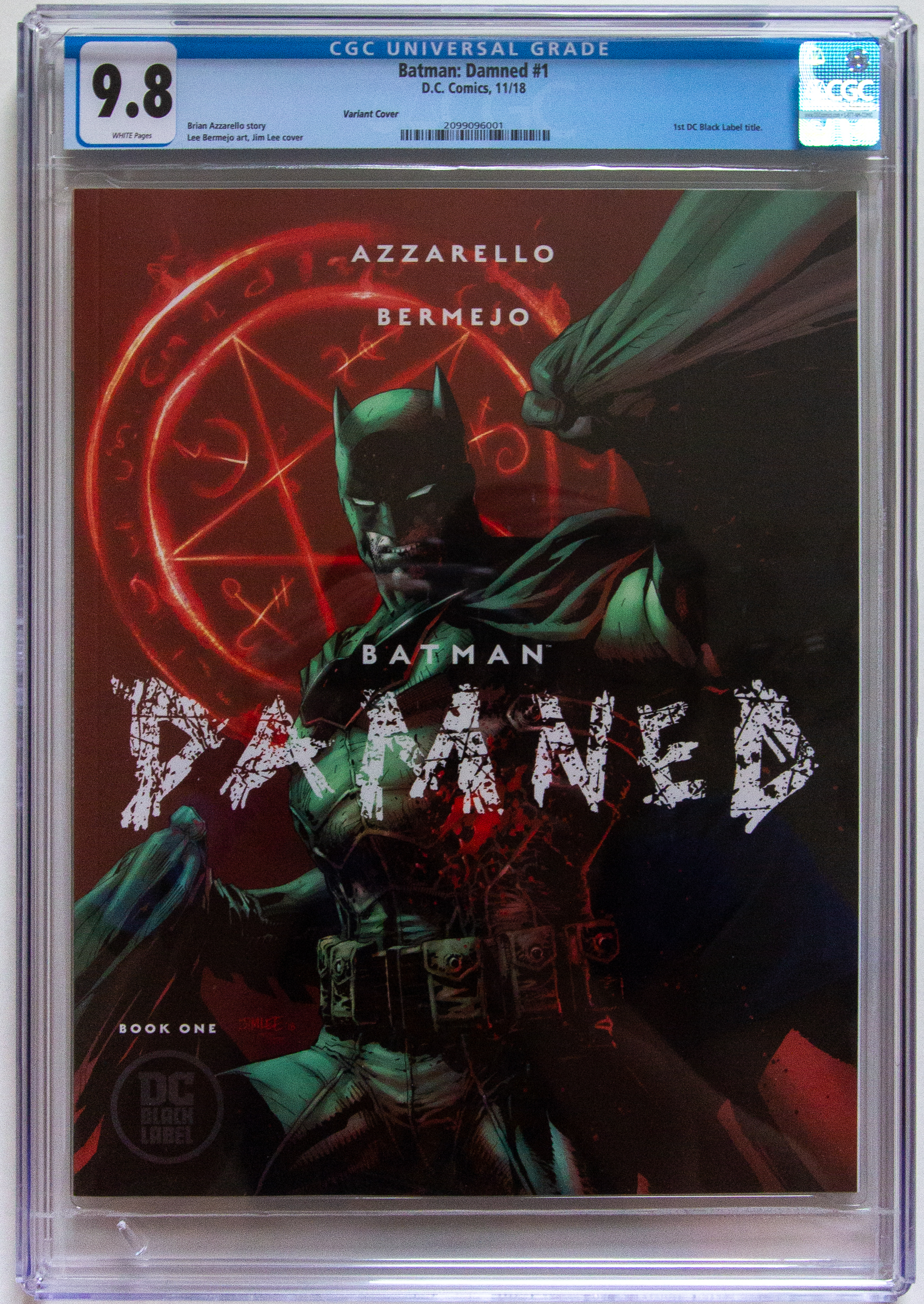 Batman Damned #1 Variant Edition CGC 9.8