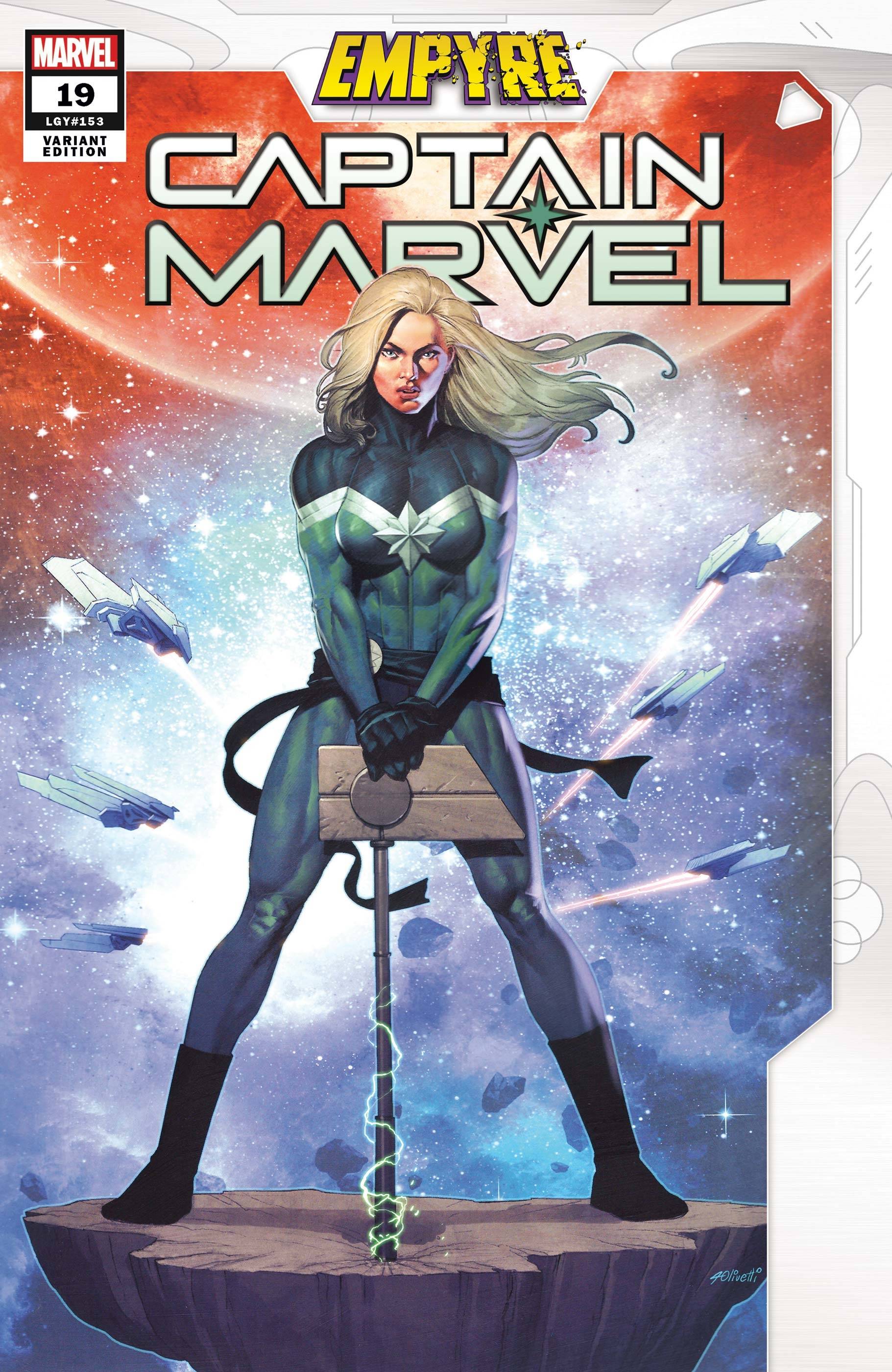 Captain Marvel #19 Olivetti Empyre Variant Emp (2019)
