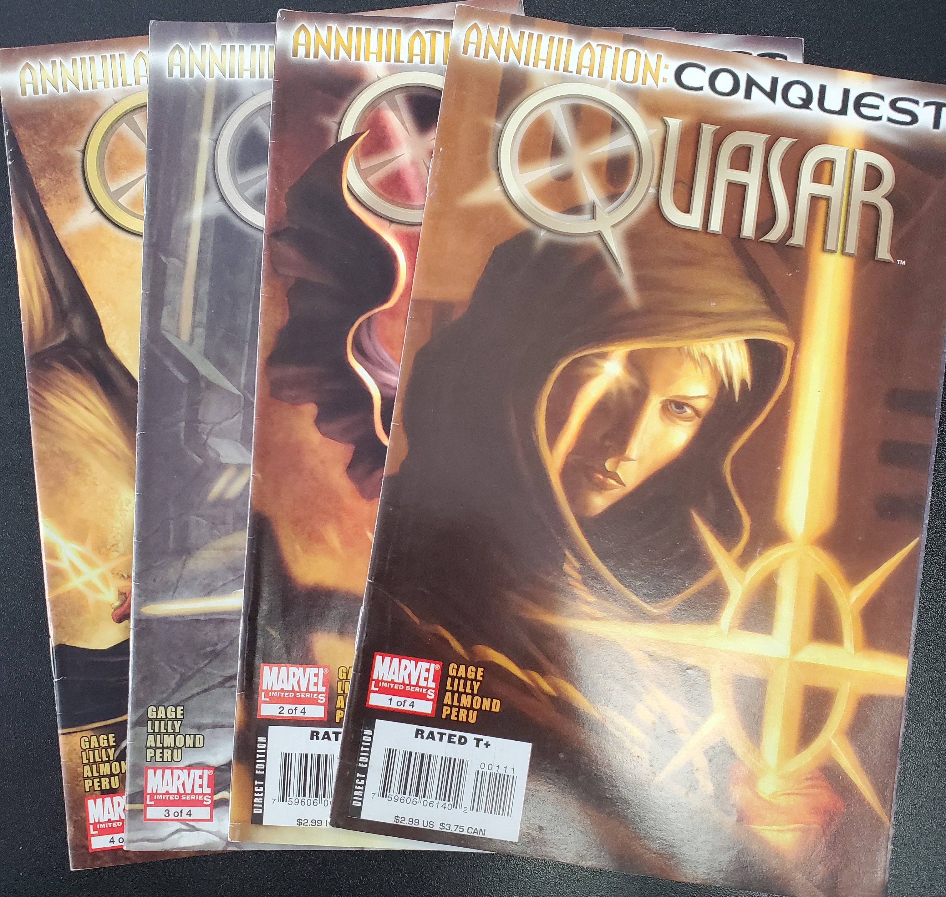 Annihilation Conquest Quasar #1-4 (Marvel 2007) Set